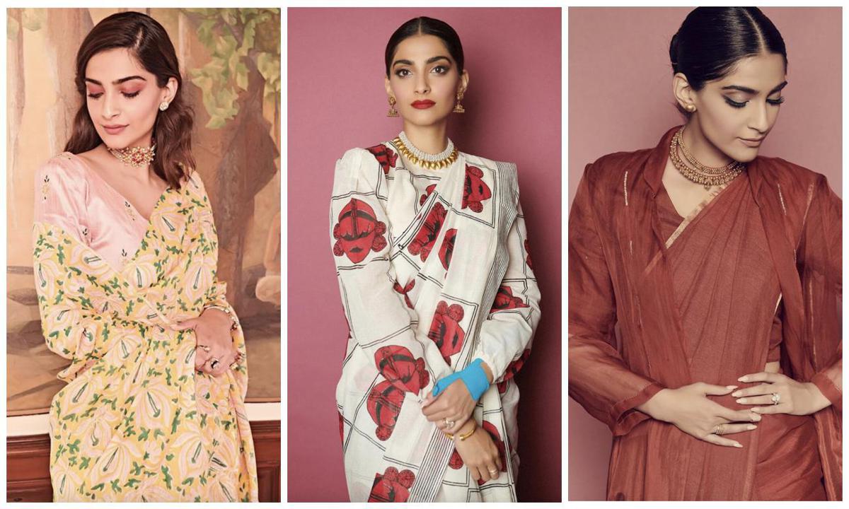 Sonam Kapoor in sustainable fashion labels