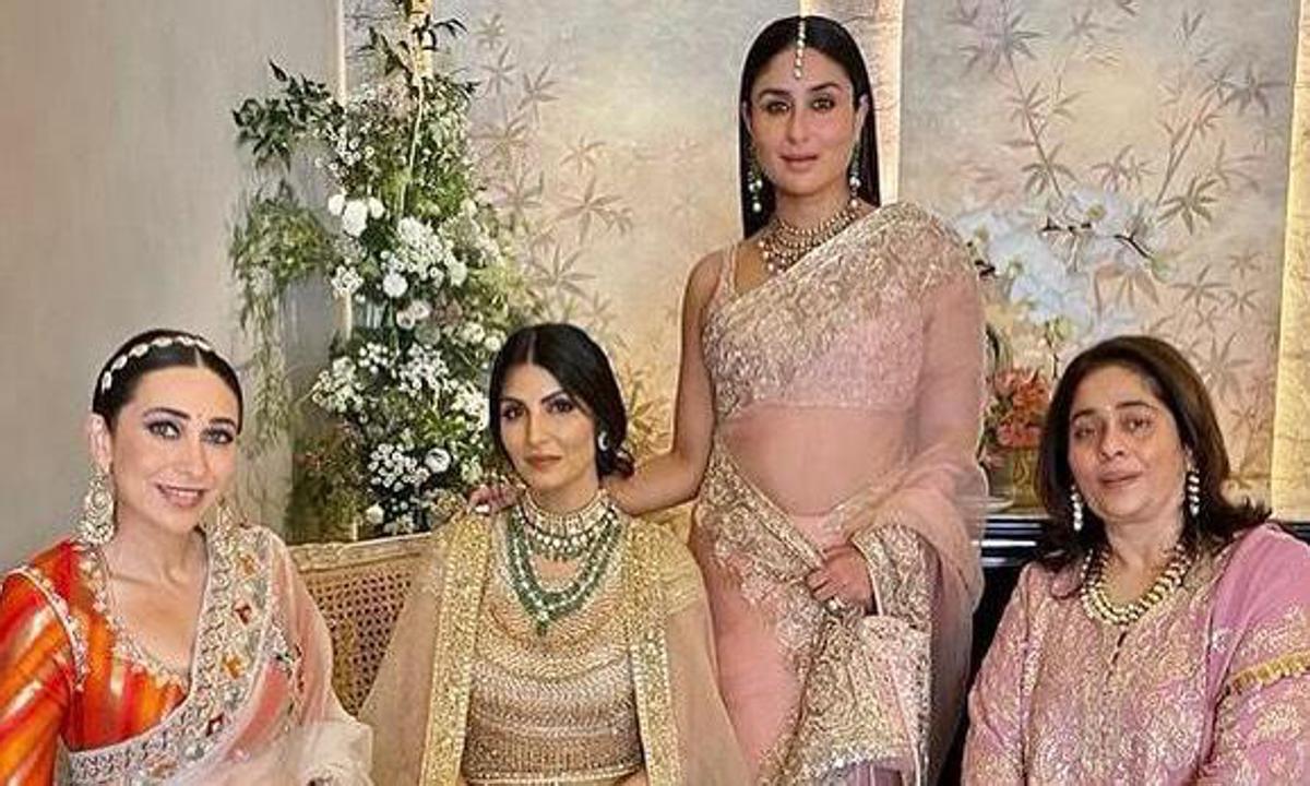 Kareena, Karishma and Riddhima Kapoor at Alia Ranbir Wedding