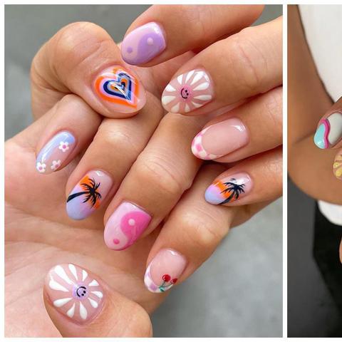 Mismatched Nails Are the Coolest Manicure for Summer 2023 | Glamour UK