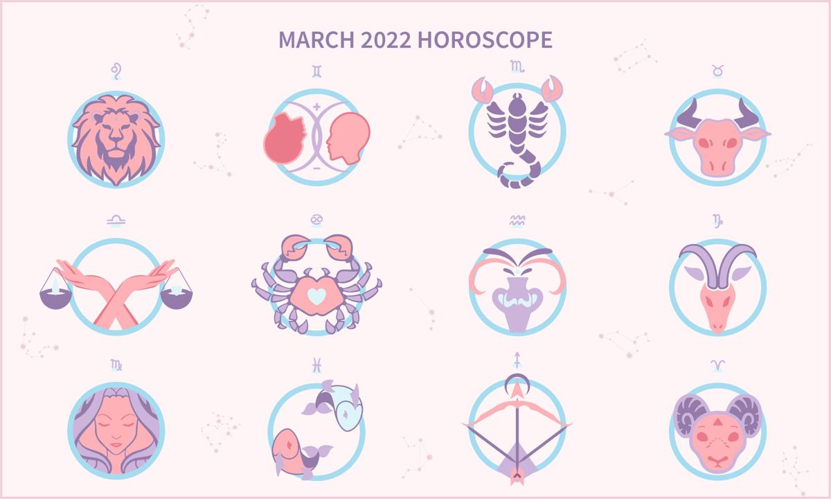 March 2022 horoscope banner