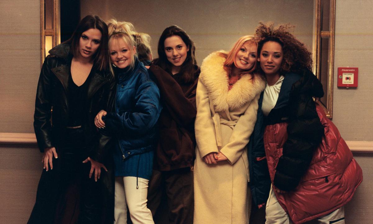 Victoria Beckham with The Spice Girls