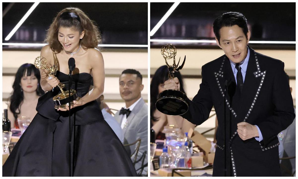 Zendaya & Lee Jung Jae at Emmy Awards