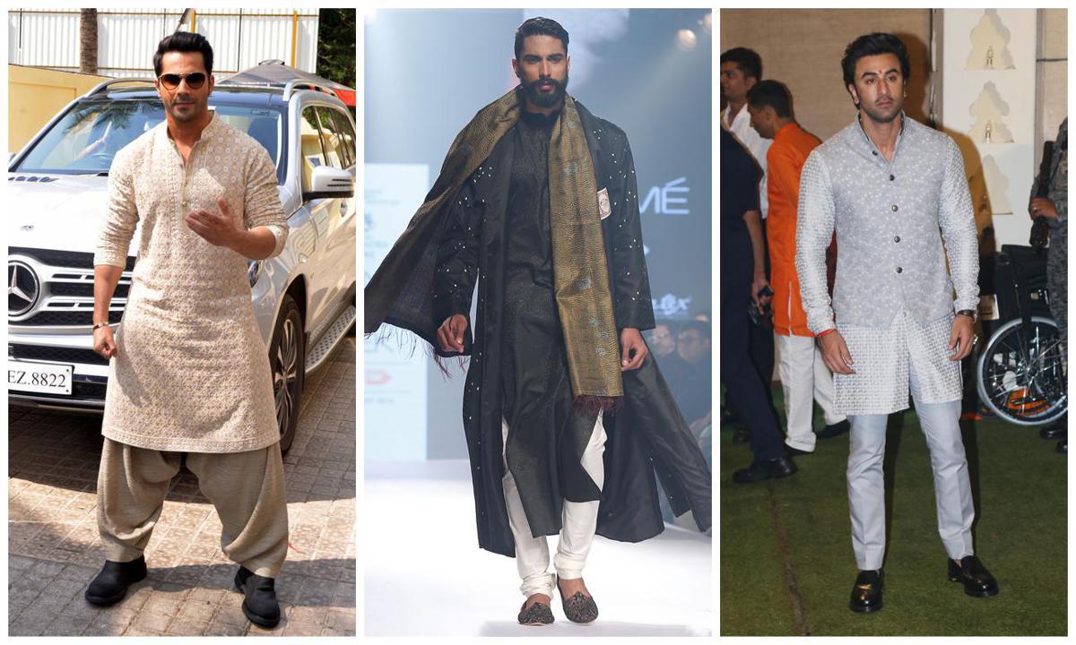 VASTRAMAY Men's Plus Size Blue Cotton Blend Pathani Kurta – vastramay