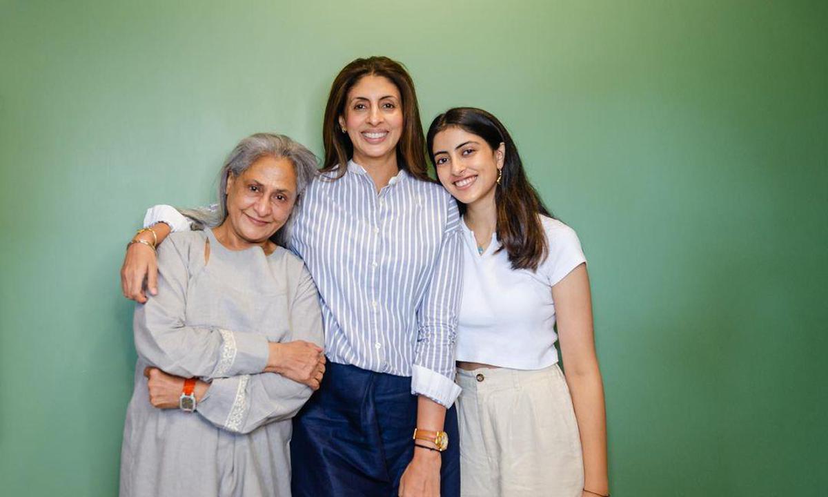 Jaya Bachchan, Shweta Bachchan and Navya Nanda
