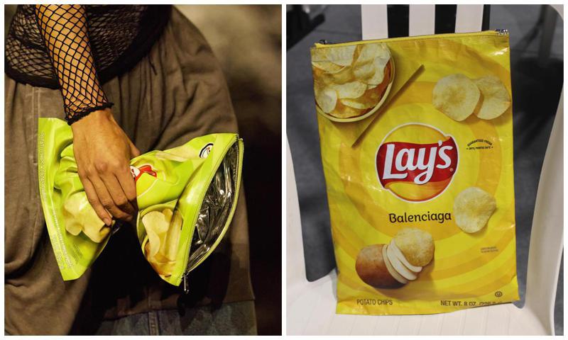 blank potato chips bag