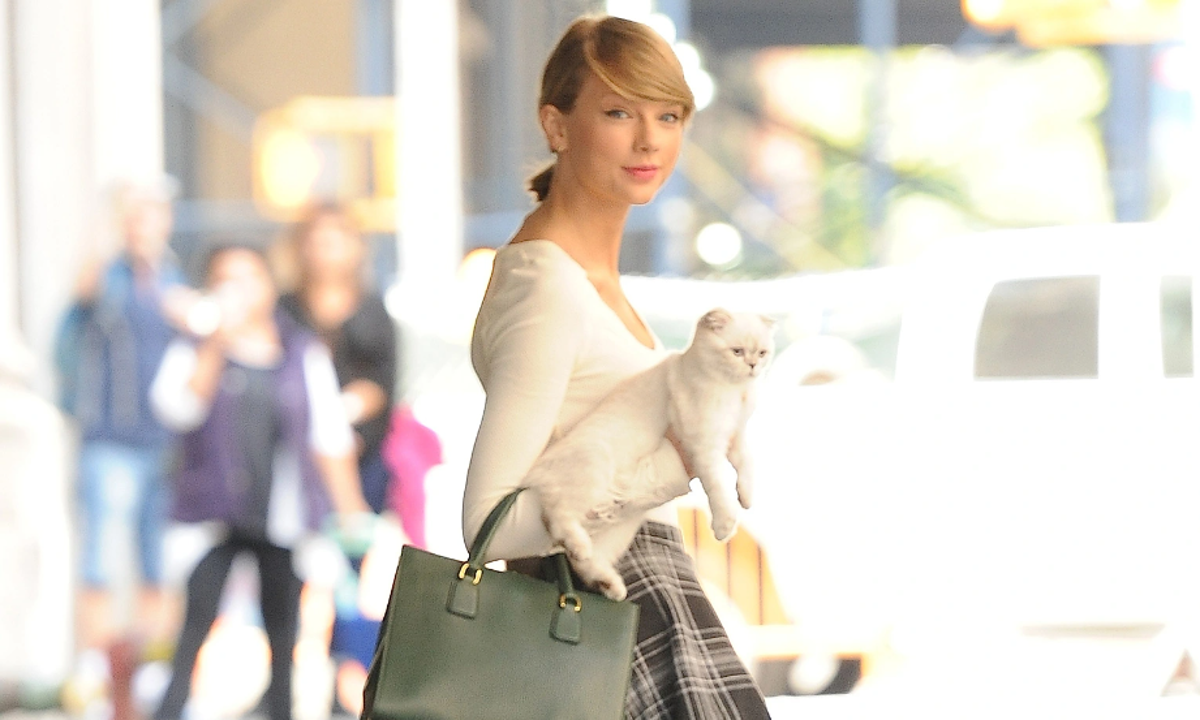 Taylor Swift with Her Cat Olivia Benson
