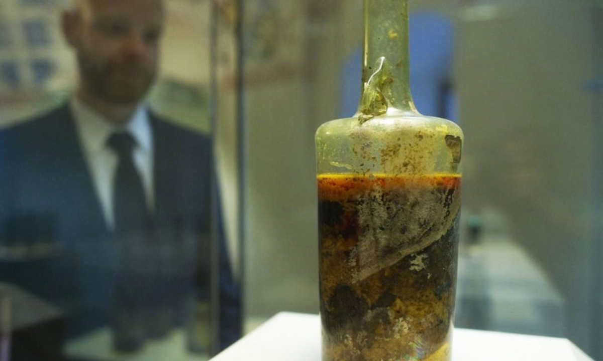 1,700-Year-Old Wine Bottle