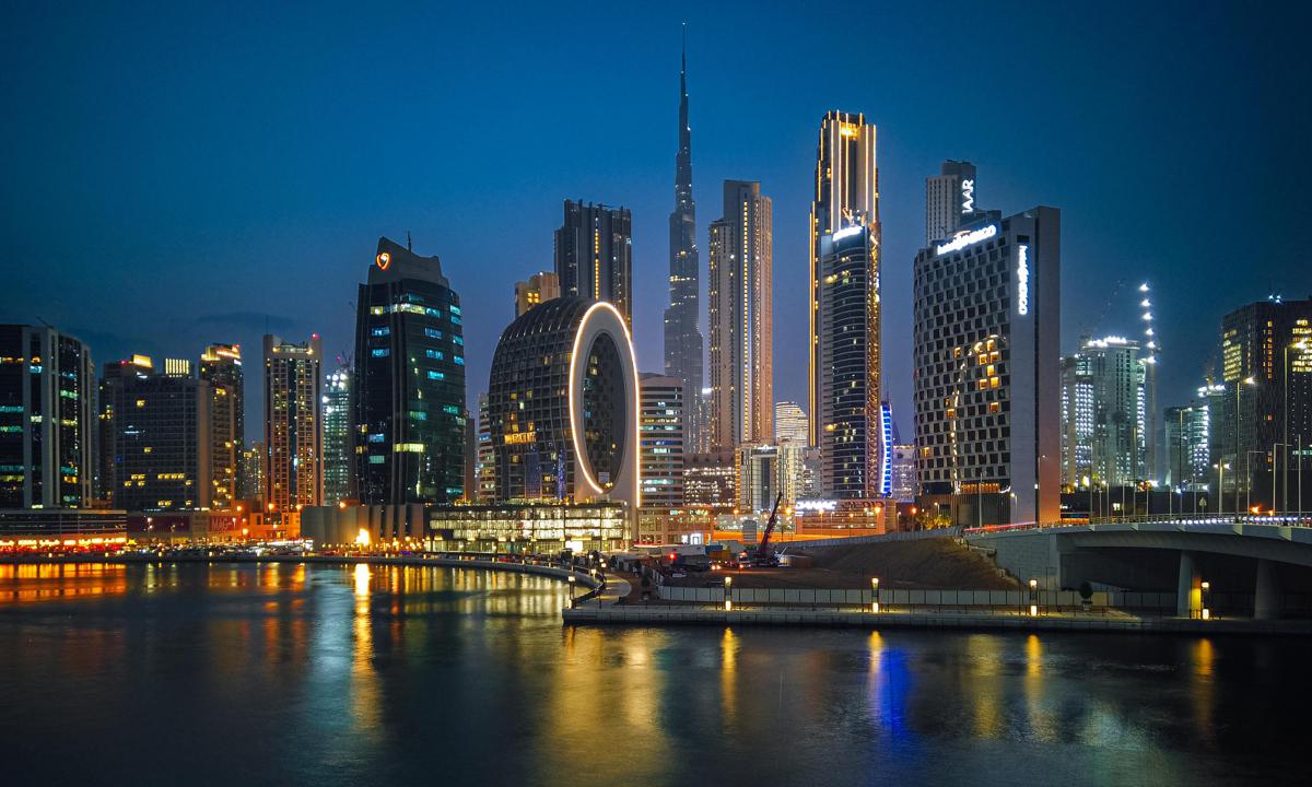 Dubai Skyline View