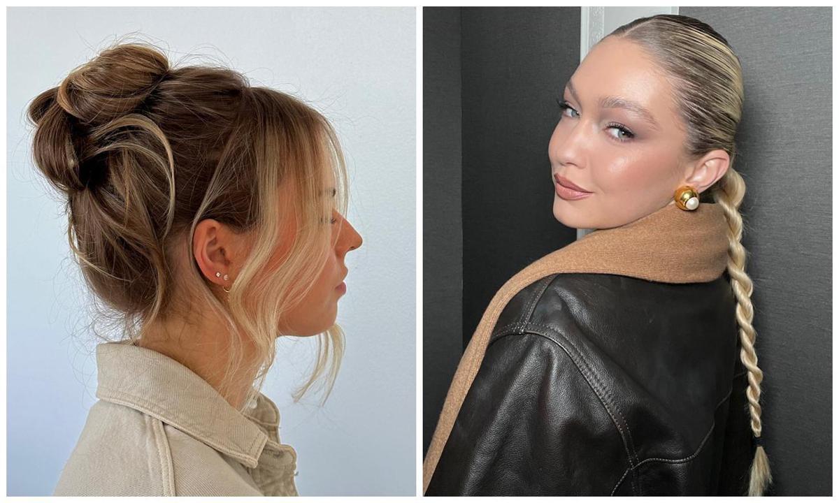 This undone '90s up-do is the ultimate party season hairstyle