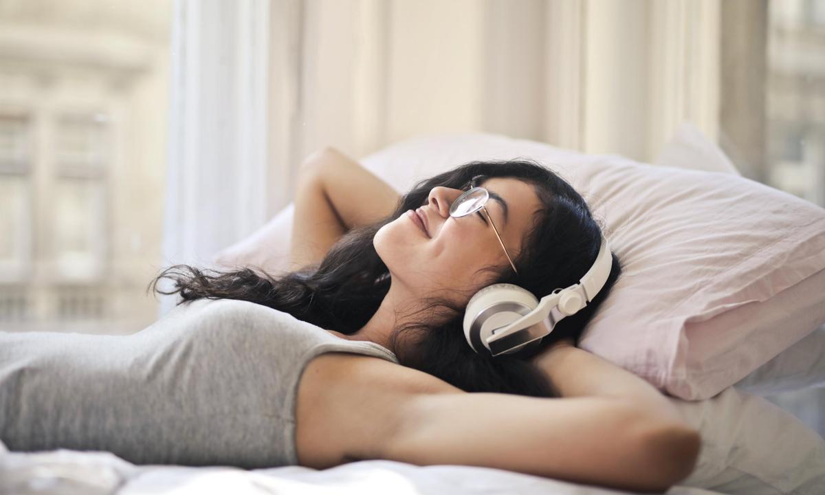 Resting while listening to audio