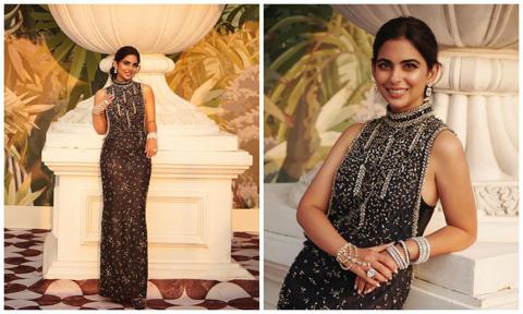 Isha Ambani Diamond Dress - #Isha #Ambani Wedding and 190 Crore Diamond  Dress - YouTube